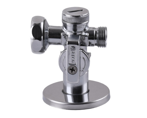Кран кульовий кутовий подвійний ARCO 1/2″х 3/4″х3/8″ DUAL29