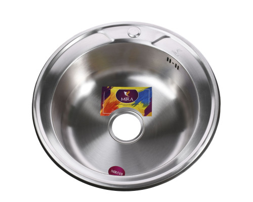 Мийка кухонна врiзна кругла 510х180 Matt MR 510 M Mira