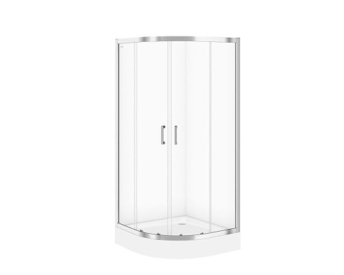 Душова кабіна напівкругла BASIK 90x90x185 прозоре скло