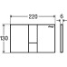 Панель змиву Prevista д/бачків Visign for Style 24, матовий хром, Viega 773274