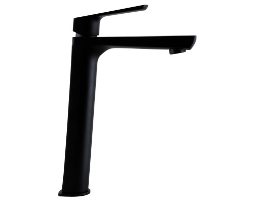 Змішувач для умивальника TOPAZ LEXI TL 21203-H57-BL високий,Чорний мат.,шланги TAQ-M1055,D25