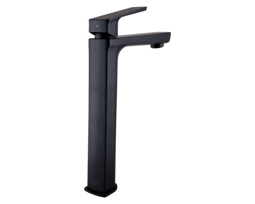 Змішувач для умивальника TOPAZ LEXI TL 21203-H57-BL високий,Чорний мат.,шланги TAQ-M1055,D25