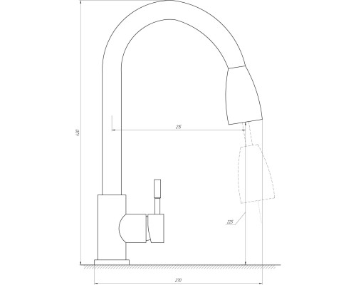 Змішувач для кухні Globus Lux ALPEN SBT1-2031