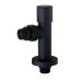 Набір Кран вентильний кутовий з американкою SOLOMON LUX 1/2″  7777  (2шт.) BLACK   (1уп)