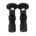 Набір Кран вентильний кутовий з американкою SOLOMON LUX 1/2″  7777  (2шт.) BLACK   (1уп)