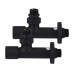 Набір Кран вентильний кутовий з американкою SOLOMON LUX 1/2″  7777  (2шт.) BLACK   (1уп)