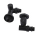 Набір Кран вентильний кутовий з американкою SOLOMON LUX 1/2″  7777  TEN (2шт.) BLACK  (1уп)
