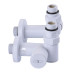 !Набір Кран вентильний кутовий з американкою SOLOMON LUX 1/2″ WHITE 7777_TEN (1уп.)