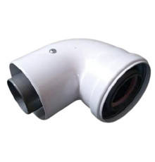 Коліно 90 градусів, d=60/100 mm CE.00.34 H