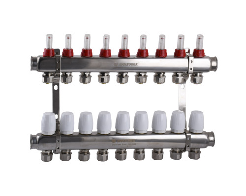 Колектор ISOLTUBEX SPAIN INOX AISI-304 нержавіюча сталь CO-9  (1″х9)