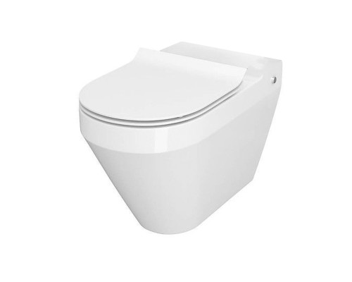 Унітаз компакта Cersanit CREA 010/020 OVAL з сидінням дюропл SLIM LIFT (без бачка)