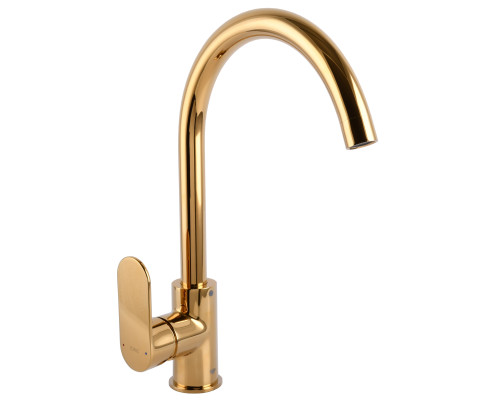 Змішувач для кухні TOPAZ BARTS TB 07403-H36-AU боковий S- D35 шланги 45см золото PVD