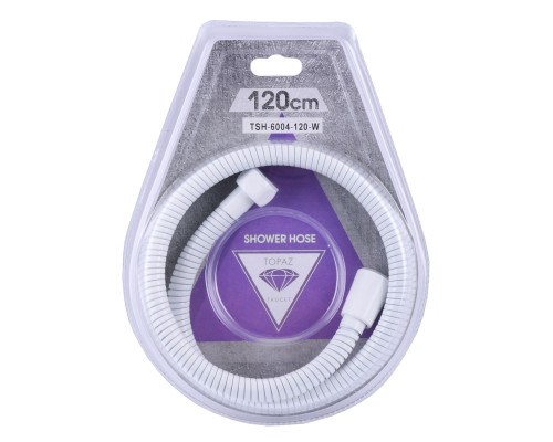 Шланг душовий TOPAZ TSH-6004-120-W 120см