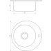 Мийка кухонна врiзна кругла 490х160 Satin MR 490 E 0,6 mm Mira