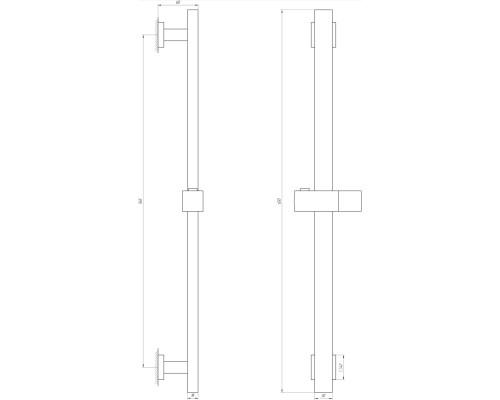 Душова стійка Globus Lux SUS-1108-BB