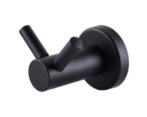 Гачок подвійний Globus Lux BS8415 чорний матовий SUS304