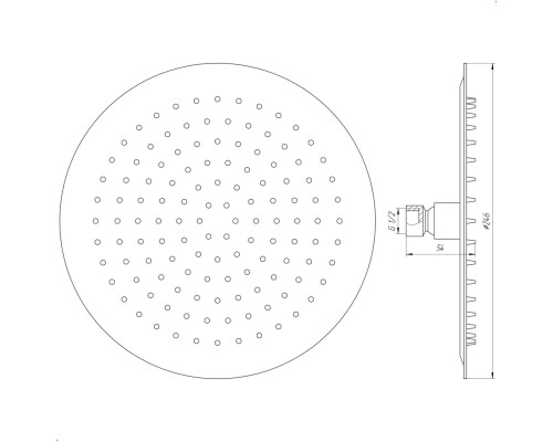 Душова лійка Globus Lux ST-0250-R-BB