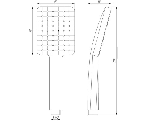 Душова лійка Globus Lux NS-002-BB