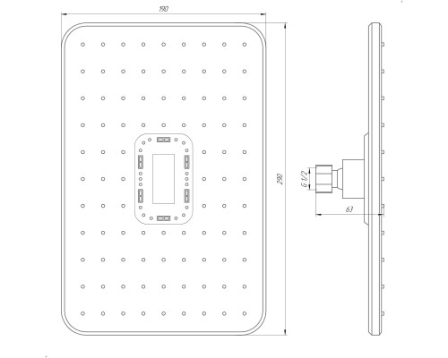Душова лійка Globus Lux SD-003-30-BB