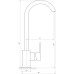 Змішувач для кухні Globus Lux Milano GLM-203SQ-BB