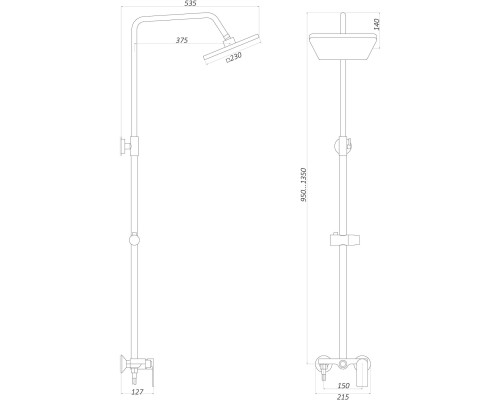Душова система Globus Lux LAGUNA GLA-0005N