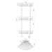 Поличка кутова TOPAZ 4115-3