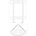 Полка подвійна кутова Globus Lux BQ9422
