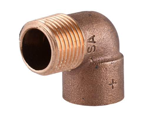 Кутовий перехід на різьбу VIEGA 90  18х1/2″ В (104436)