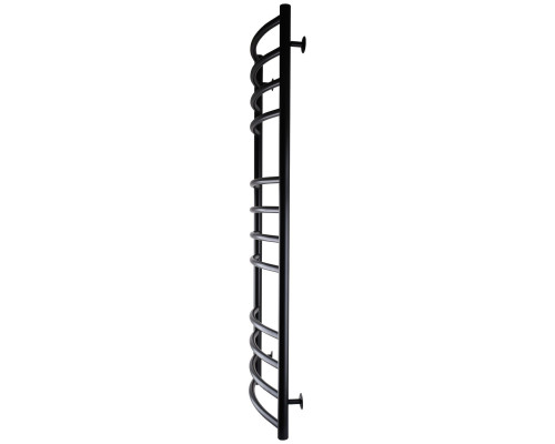 Рушникосушарка UNIO LDE W 1200-500-12 BLK Драбинка Дуга Еліт вода чорна