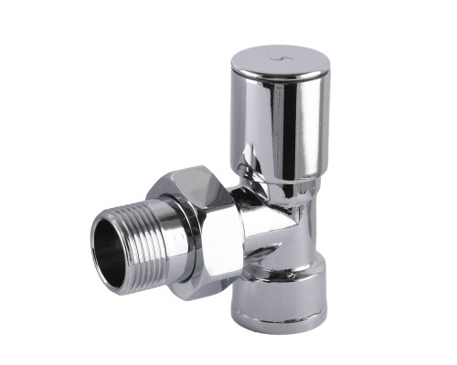 Кран вентильний кутовий з американкою SOLOMON 1/2″ CHROM 1845