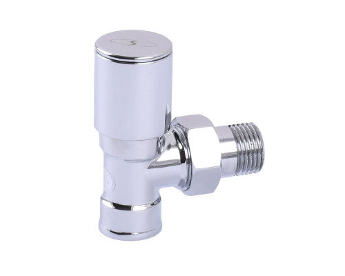 Кран вентильний кутовий з американкою SOLOMON 1/2″ CHROM 1845