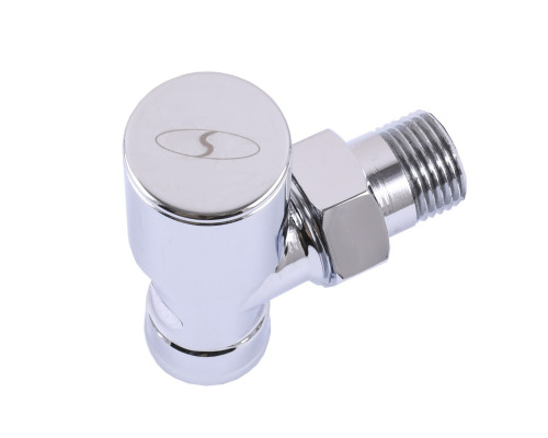 Кран вентильний кутовий з американкою SOLOMON 1/2″ CHROM 1845