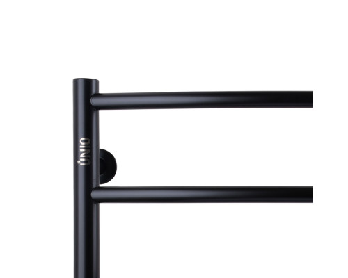 Рушникосушарка UNIO LD W 500-500-5 BLK Драбинка Дуга вода чорна