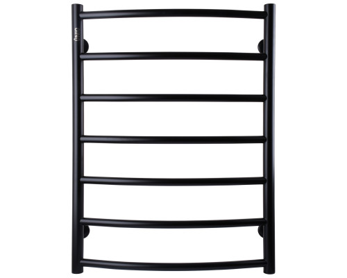 Рушникосушарка UNIO LD W 700-500-7 BLK Драбинка Дуга вода чорна