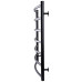 Рушникосушарка UNIO LD W 700-500-7 BLK Драбинка Дуга вода чорна