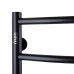Рушникосушарка UNIO LD W 700-500-7 BLK Драбинка Дуга вода чорна