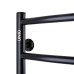 Рушникосушарка UNIO LD ER 700-500-7 BLK Драбинка Дуга електро чорна