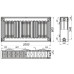 Радіатор сталевий 22/600х2000 бок QUEEN THERM (KORAD)