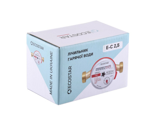 Лічильник гарячої води ECOSTAR DN15 1/2″ L110 E-C 2,5