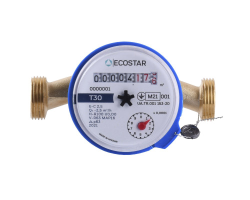 Лічильник холодної води ECOSTAR DN15 1/2″ L110 E-C 2,5