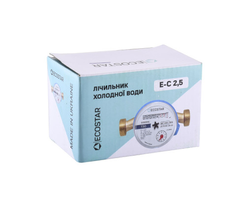 Лічильник холодної води ECOSTAR DN15 1/2″ L110 E-C 2,5