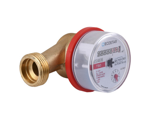 Лічильник гарячої води ECOSTAR DN20 3/4″ без штуцера L130 E-C 4,0 без КМЧ