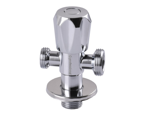 Кран вентильний кутовий Professional 1/2″X1/2″X3/4″ NV-QP555