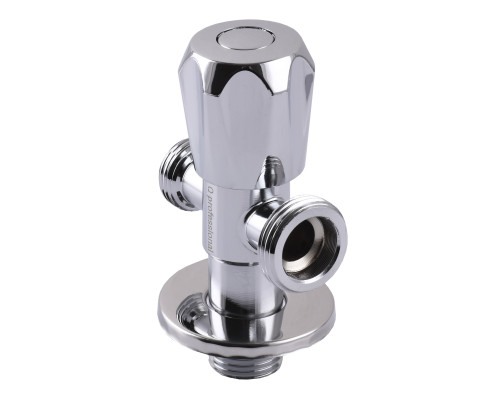 Кран вентильний кутовий Professional 1/2″X1/2″X3/4″ NV-QP555