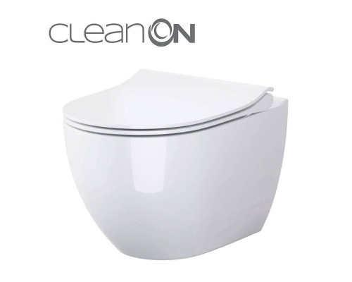 CET В246 ZEN CLEAN ON підвісний з кришкою дюропласт ліфт SLIM PL