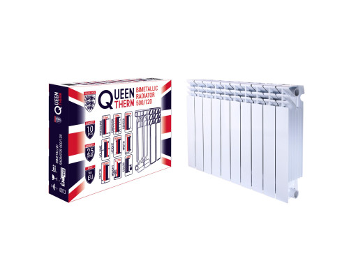 Радіатор біметалевий секційний QUEEN THERM 500/120 (кратно 10)