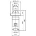 Клапан INNER під термоголовку М30x1,5 панельного радіатора 1/2″З IIM30 CRISTAL (в трубу)
