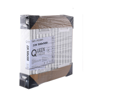 Радіатор сталевий 22/500x500 бок QUEEN THERM (KORAD)