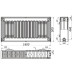Радіатор сталевий 22/500х1600 бок QUEEN THERM (KORAD)