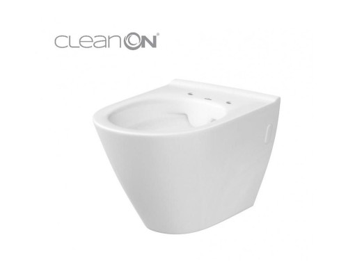 CET Cersanit 743 CITY OVAL CLEAN ON підвісний з кришкою SLIM  дюропласт ліфт